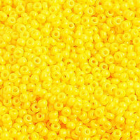 10/0  Op. Golden Yellow Czech Glass Seed Beads  40 grams