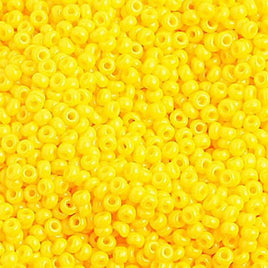 10/0  Op. Golden Yellow Czech Glass Seed Beads  40 grams