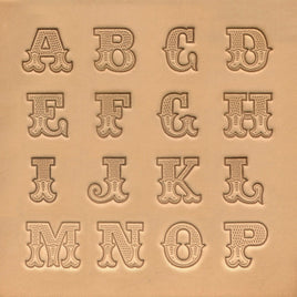 3/4" (19mm) Leather Old West Alphabet Set