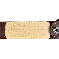 1.5"(38mm) Burgundy Latigo Leather Belt Handmade in Canada by Zelikovitz