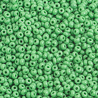 10/0 Op. Medium Green Czech Glass Seed Beads  40 Grams