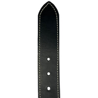 1.5"(38mm) Black Latigo Leather Belt Handmade in Canada by Zelikovitz