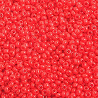 10/0 Light Red Czech Glass Seed Beads 40 Grams