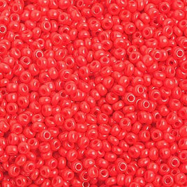 10/0 Light Red Czech Glass Seed Beads 40 Grams