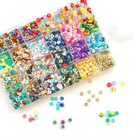 Eras Tour Friendship Bracelet Kit Solid Fimo Beads and Colored AlphabetBeads Box DIY Bead Kit