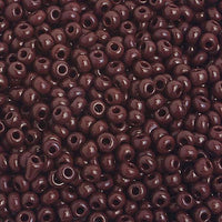 8/0 Dark Brown Czech Glass Seed Beads  40 Grams