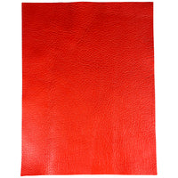 Pre-Cut Tangerine Cowhide Leather Project Piece 8" x 11" 3oz 1.2mm