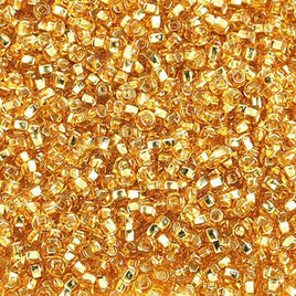 10/0 Silver Lined Gold Czech Glass Seed Beads 40 Grams