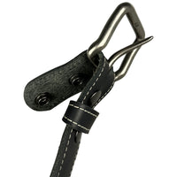 1.5"(38mm) Black Latigo Leather Belt Handmade in Canada by Zelikovitz