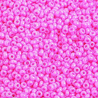 10/0 Dyed Rose Czech Glass Seed Beads 40 Grams