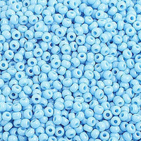 10/0 Op. Light Blue Czech Glass Seed Beads   40 grams