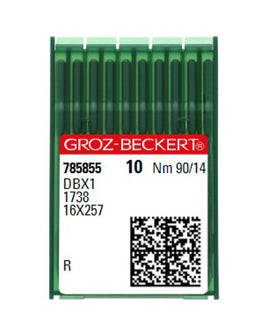 16x257 Industrial Sewing Machine Needles Groz-Beckert Size 90/14 10-Pack