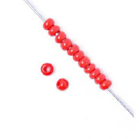 8/0 Light Red Czech Glass Seed Beads 40 Grams