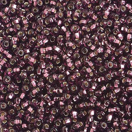 10/0 Silver Lined Purple Czech Glass Seed Beads 40 Grams