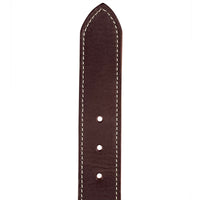 1.5"(38mm) Burgundy Latigo Leather Belt Handmade in Canada by Zelikovitz