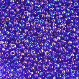 10/0 Tr. Iris Navy Blue Czech Glass Seed Bead 40 Grams