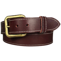 1.5"(38mm) Burgundy Latigo Leather Belt Handmade in Canada by Zelikovitz