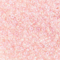 10/0 Light Pink Rainbow Czech Glass Seed Beads 40 grams