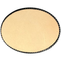 Leather Buckle Insert Oval