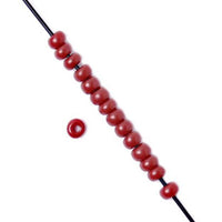 10/0 Opaque Dark Red Czech Glass Seed Bead 40 Grams