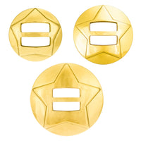 Solid Brass Steel Star Sloted Conchos