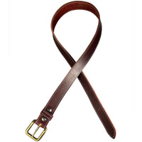 1.5"(38mm) Burgundy Latigo Leather Belt Handmade in Canada by Zelikovitz