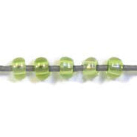 10/0 Tr. Lt. Green Ab Czech Glass Seed Beads 40 Grams