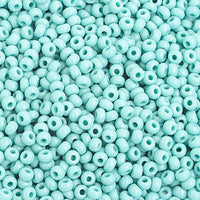 8/0 Turquoise  Czech Glass Seed Beads 40 Grams