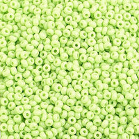 10/0 Pale Green Czech Glass Seed Beads 40 Grams