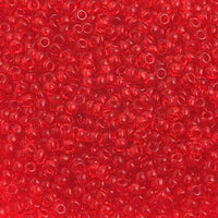 10/0 Tr. Light Red Czech Glass Seed Beads 40 Grams