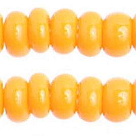 8/0 Opaque Light Orange Czech Glass Seed Bead 40 Grams