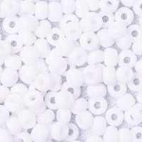 10/0 Opaque White Czech Glass Seed Beads 40 Grams