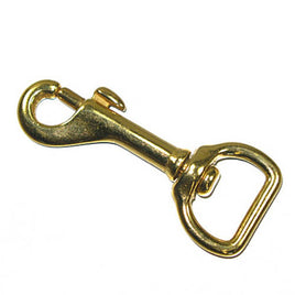 Heavy Duty Trigger Snap Clip Key Ring - Solid Brass