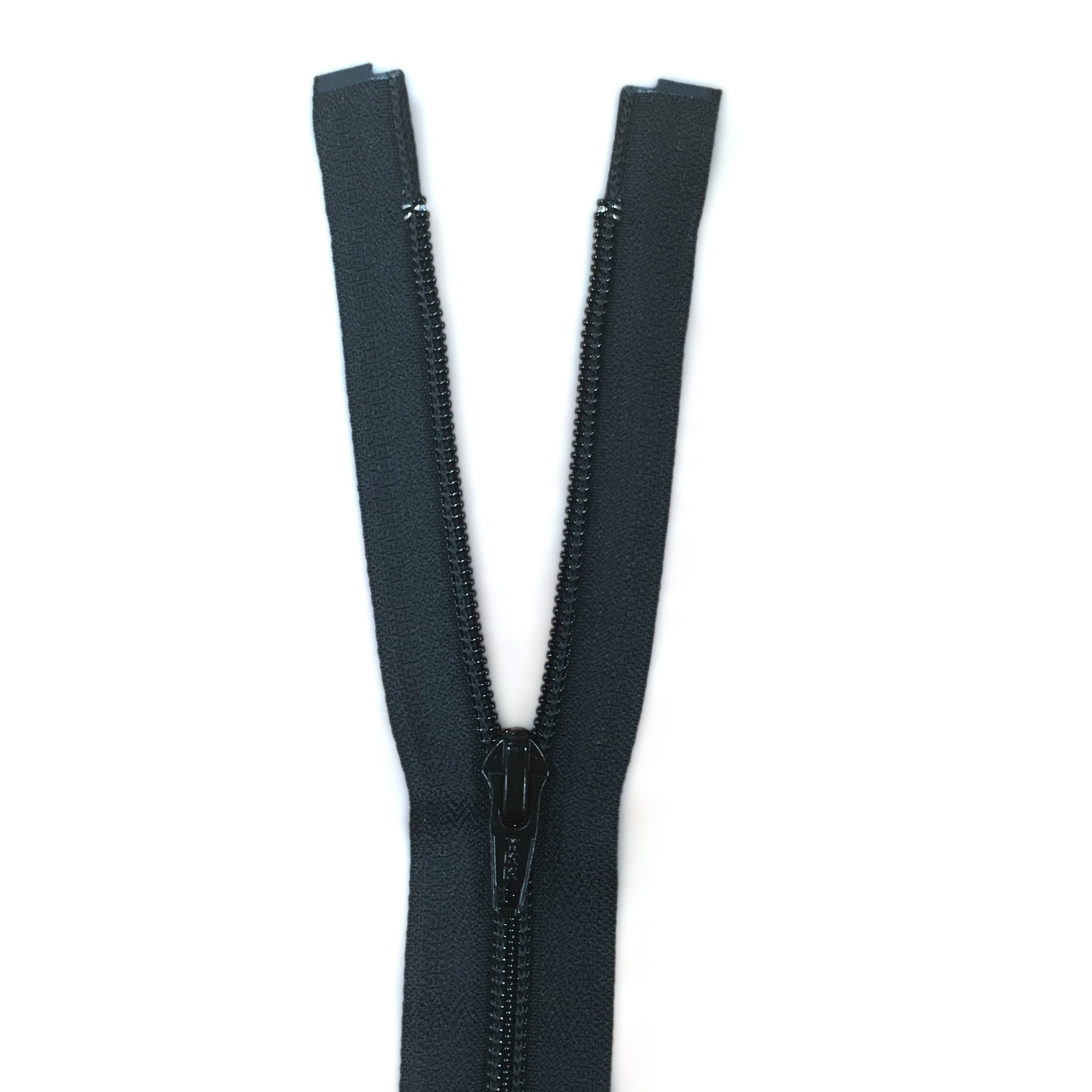 YKK #5C Nylon Coil Pre-Made Zipper Open - Black 30