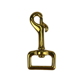 1/2 Matte Black, Bolt Swivel Snap Hook, Solid Brass, #P-1923-BLK